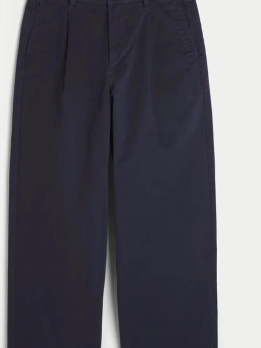 Hollister EXTREME BAGGY Pants Pleated Twill Chino Navy Blue Men’s Size 28X30